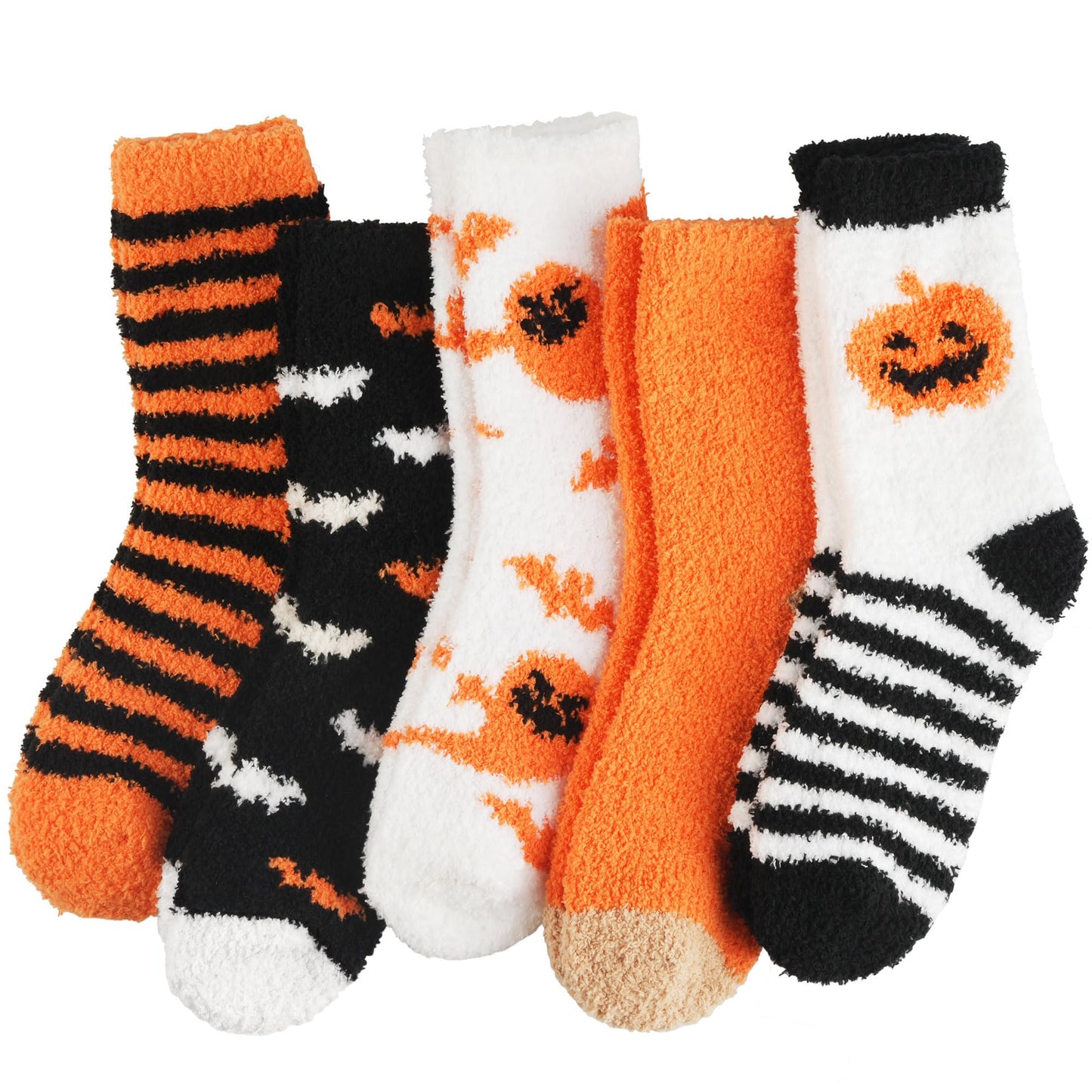 Fuzzy Socks for Women Gifts, Fluffy Cozy Plush Soft Slipper Socks for Fall Winter Christmas Warm Sleeping Home 5/6 Pairs