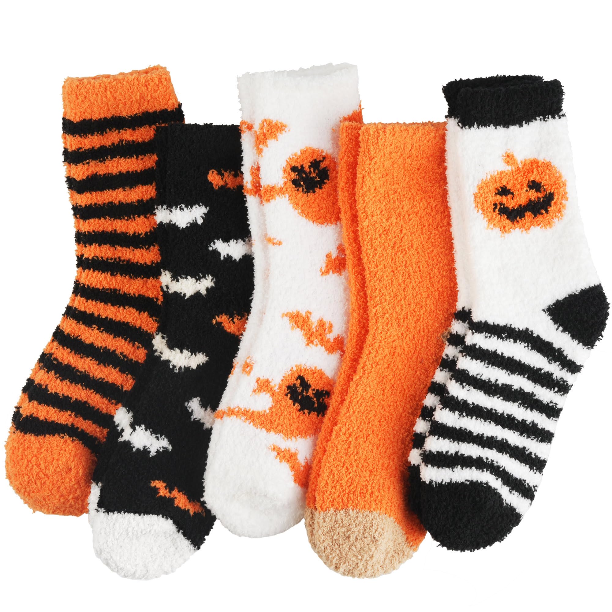 Fuzzy Socks for Women Gifts, Fluffy Cozy Plush Soft Slipper Socks for Fall Winter Christmas Warm Sleeping Home 5/6 Pairs