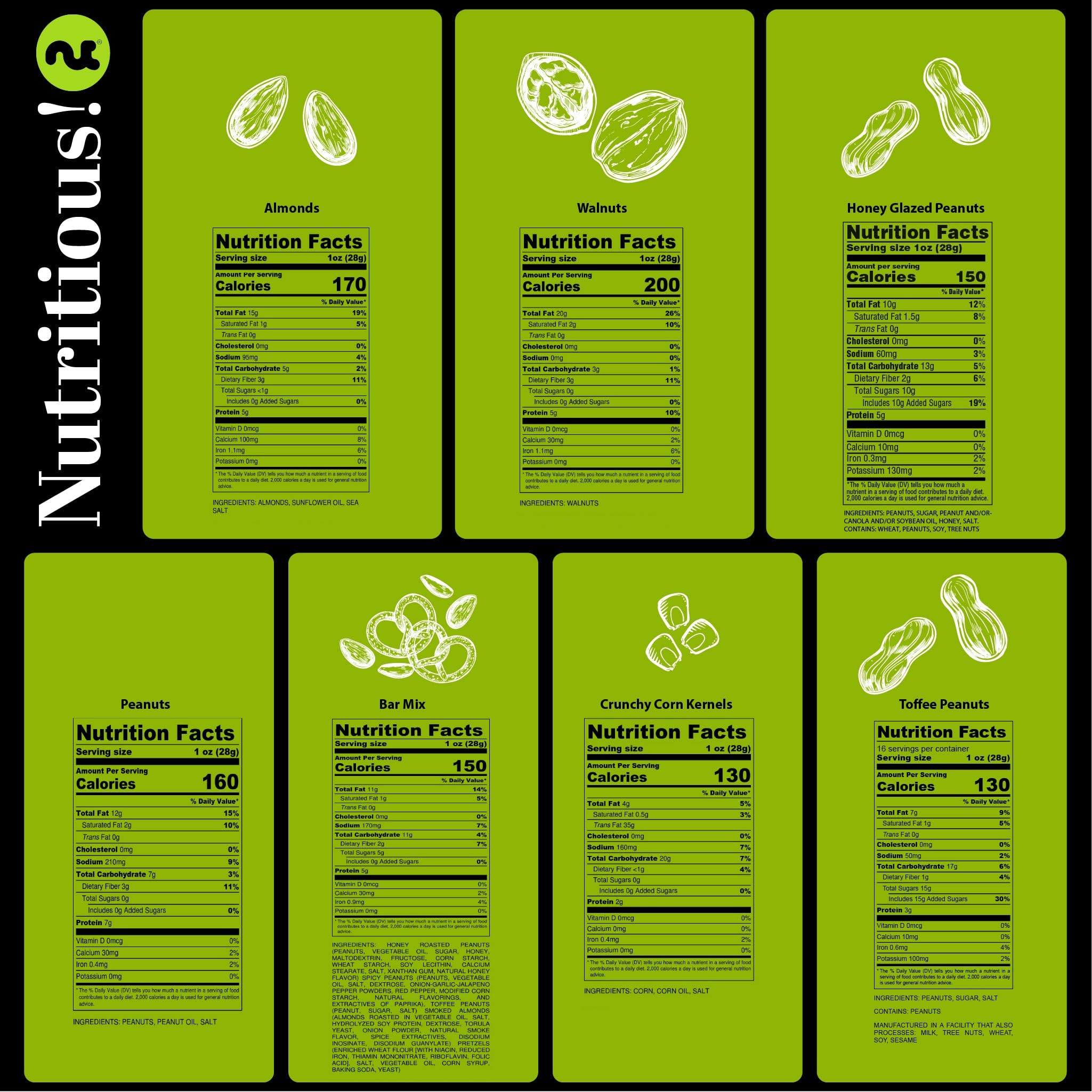 NUT CRAVINGS - Thanksgiving Mixed Nuts Gift Basket in Red Gold Box (7 Assortments, 1 LB) Holiday Xmas Christmas Food Arrangement, Healthy Snack Care Package, Food Assortments