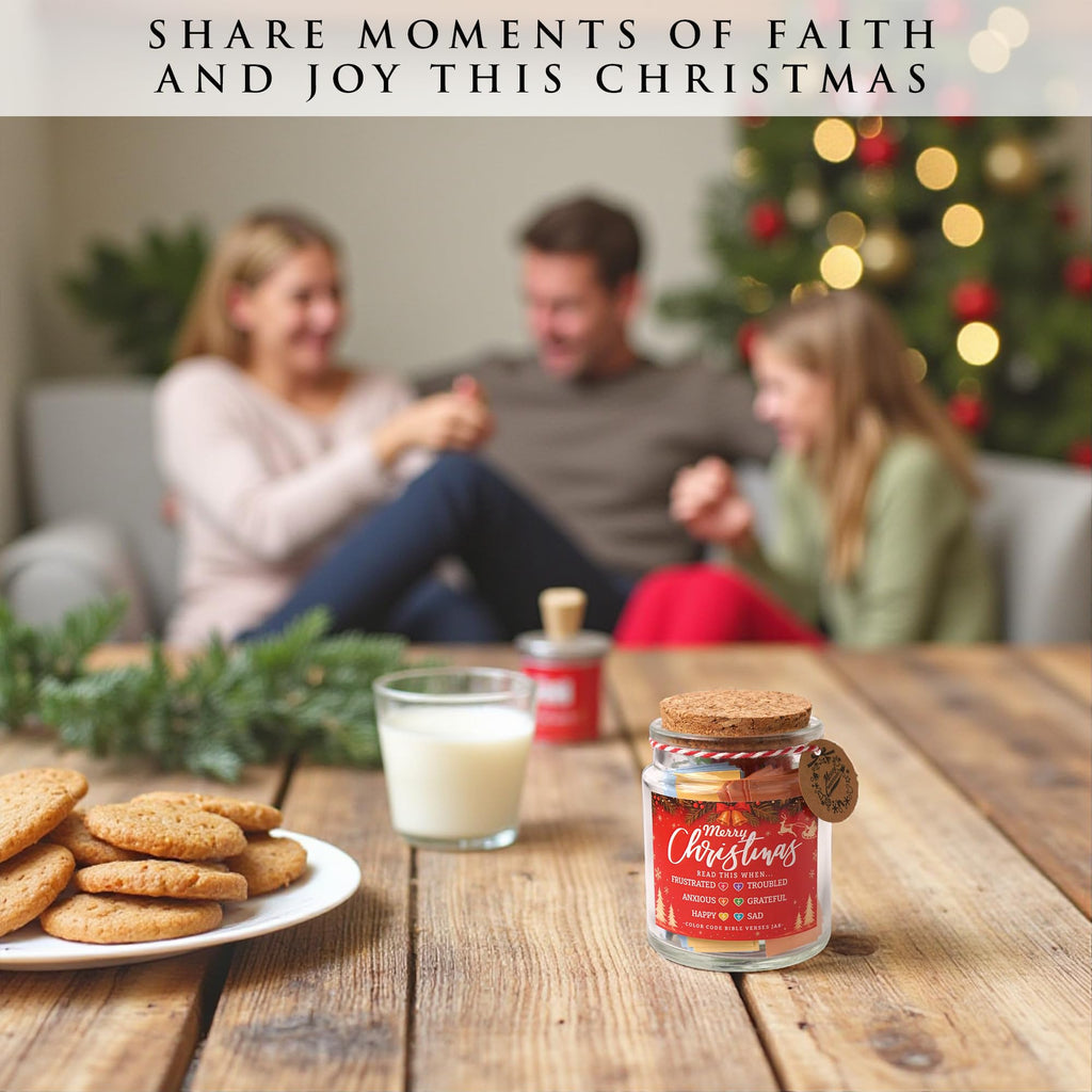 Read This When Bible Verses Jar for Daily Encouragement – Christian, Birthday & Christmas Gifts for Women; Great Gift for Mom, White Elephant Gift & Stocking Stuffer for Women