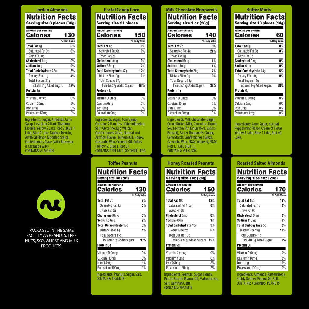 NUT CRAVINGS - Thanksgiving Mixed Nuts Gift Basket in Red Gold Box (7 Assortments, 1 LB) Holiday Xmas Christmas Food Arrangement, Healthy Snack Care Package, Food Assortments