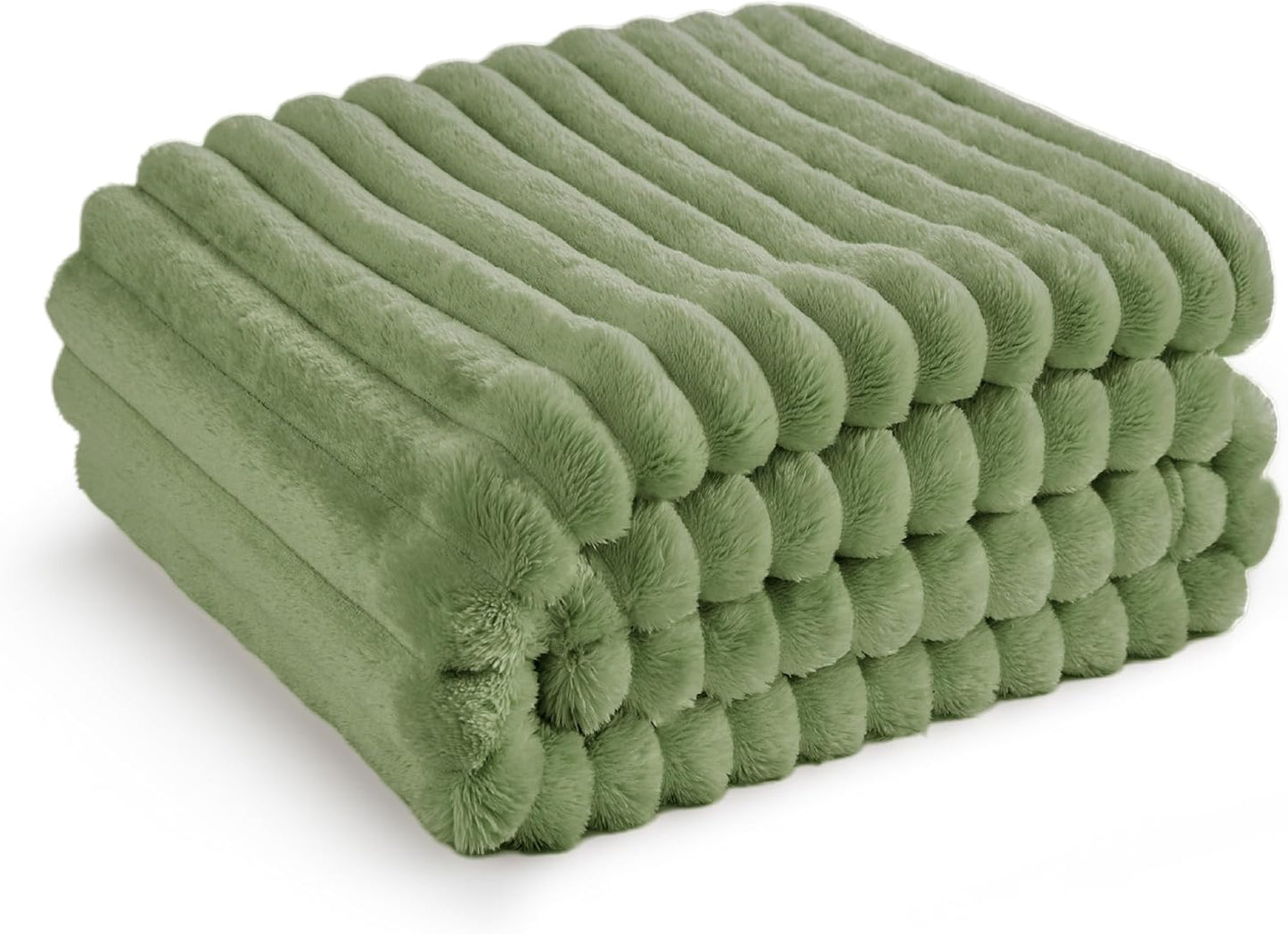 Bedsure GentleSoft White Throw Blanket for Couch - Cozy Blanket for Women, Cute Fleece Throw for Girls, Christmas Birthday Gifts for Women Men Teen, Room Home Boho Fall Decor, Off White, 50x60 Inches