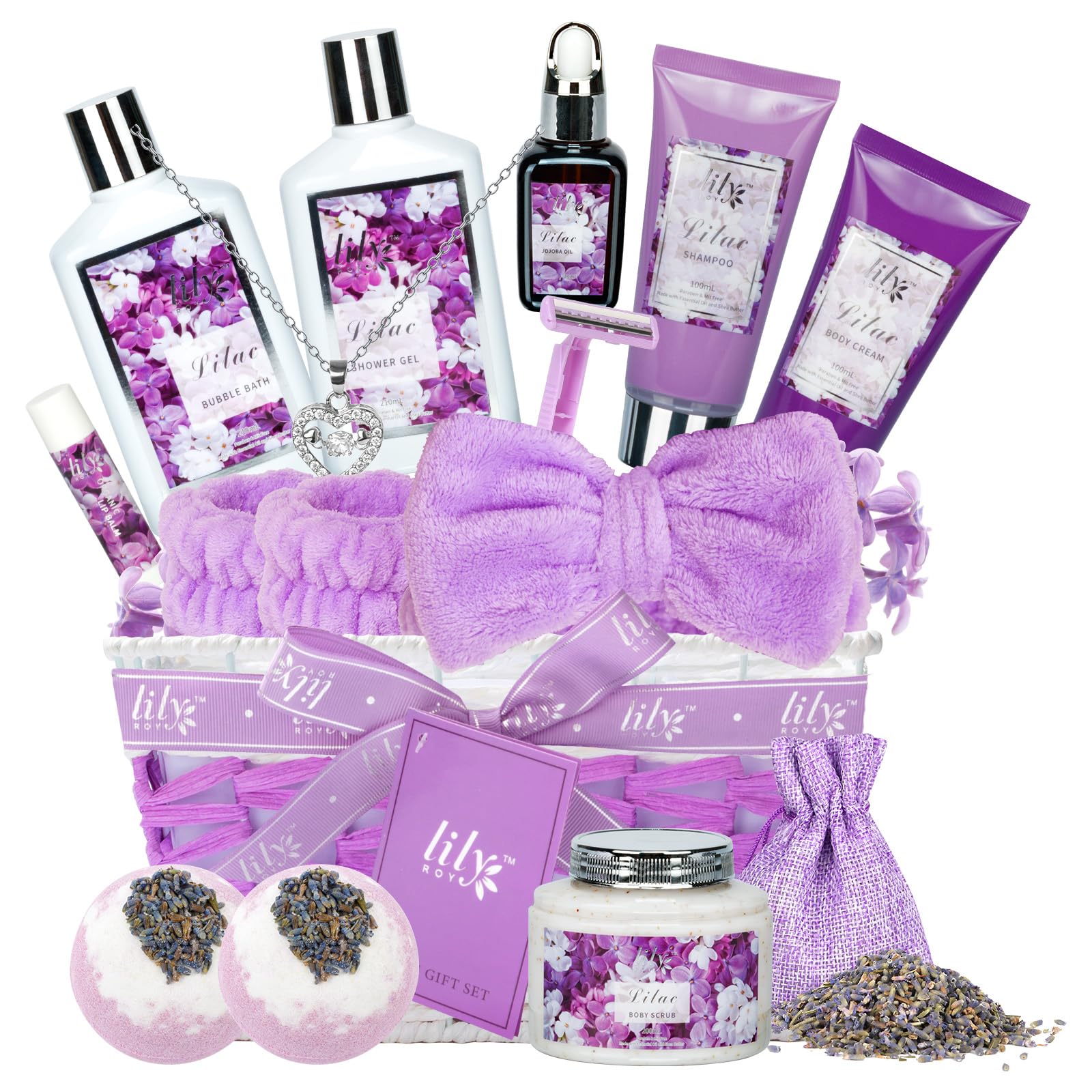 Christmas Gift Basket Set for Women - Ultimate 15-Piece Bath & Body Gift Set, Spa Gift Basket, Bath Collection | Birthday Gift, Mothers Day Gifts for Mom, Perfect Present for Her & Mom All Occasions