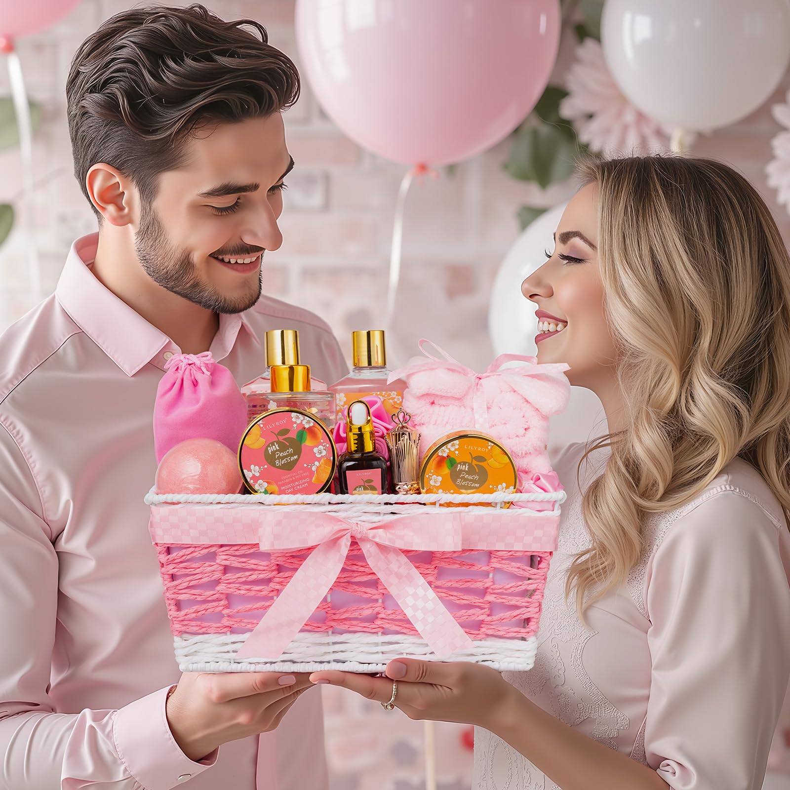 Christmas Gift Basket Set for Women - Ultimate 15-Piece Bath & Body Gift Set, Spa Gift Basket, Bath Collection | Birthday Gift, Mothers Day Gifts for Mom, Perfect Present for Her & Mom All Occasions