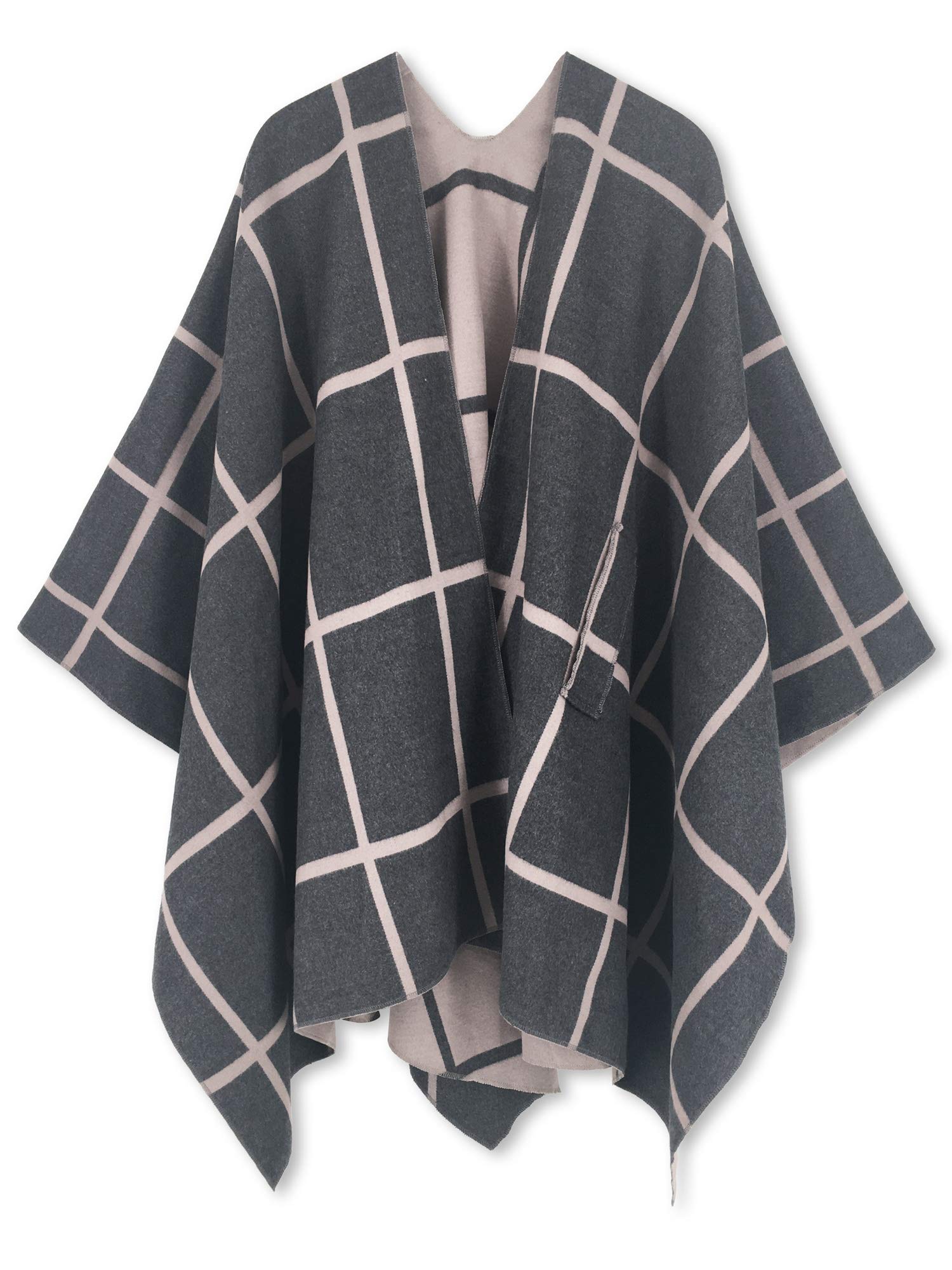 Moss Rose Women's Shawl Wrap Poncho Ruana Cape Open Front Cardigan Shawls for Fall Winter