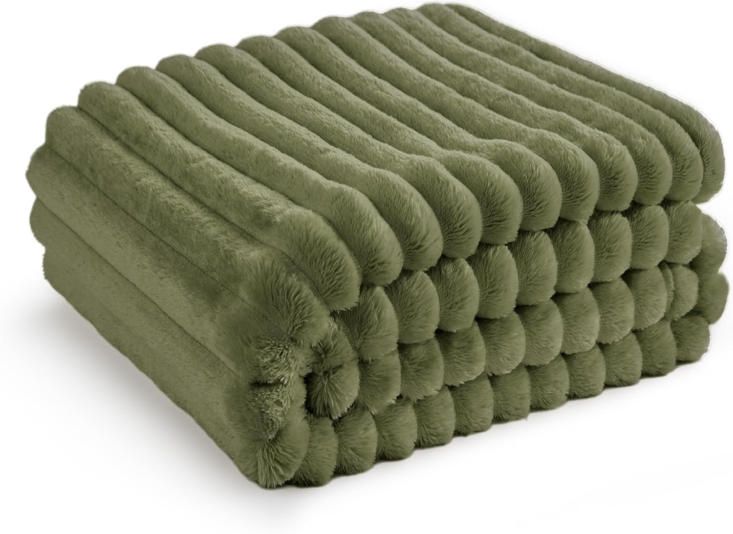 Bedsure GentleSoft White Throw Blanket for Couch - Cozy Blanket for Women, Cute Fleece Throw for Girls, Christmas Birthday Gifts for Women Men Teen, Room Home Boho Fall Decor, Off White, 50x60 Inches