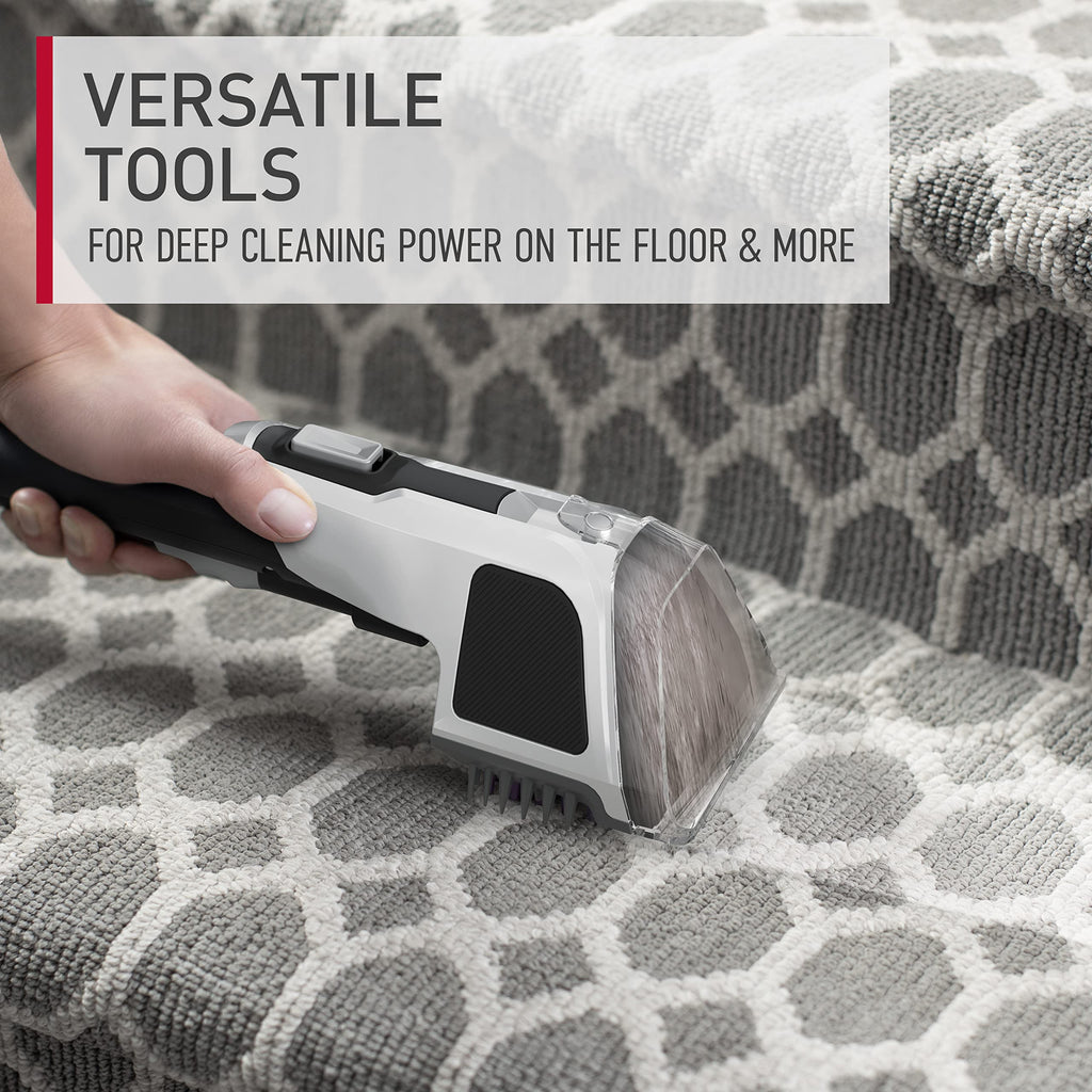 Hoover PowerScrub Deluxe Carpet Cleaner Machine for Carpet and Upholstery, Deep Cleaning Carpet Shampooer Machine with Multi-Purpose Tools, Pair Carpet Cleaner Solution