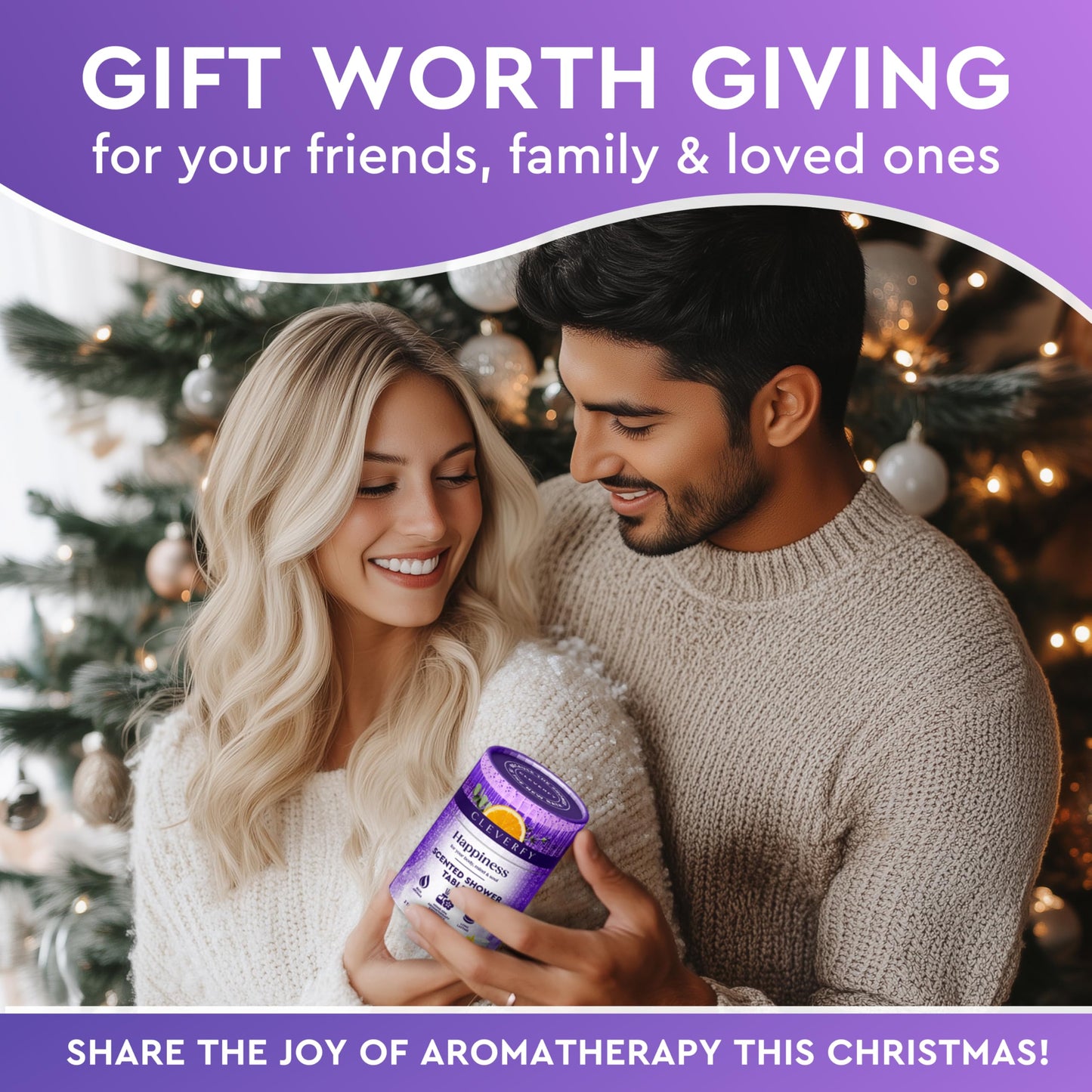 Cleverfy Shower Steamers Aromatherapy – Stocking Stuffers for Teen Girls, Women and Wife – Christmas Gifts for Teens and Women – White Elephant Gifts for Adults – 6 Tablets