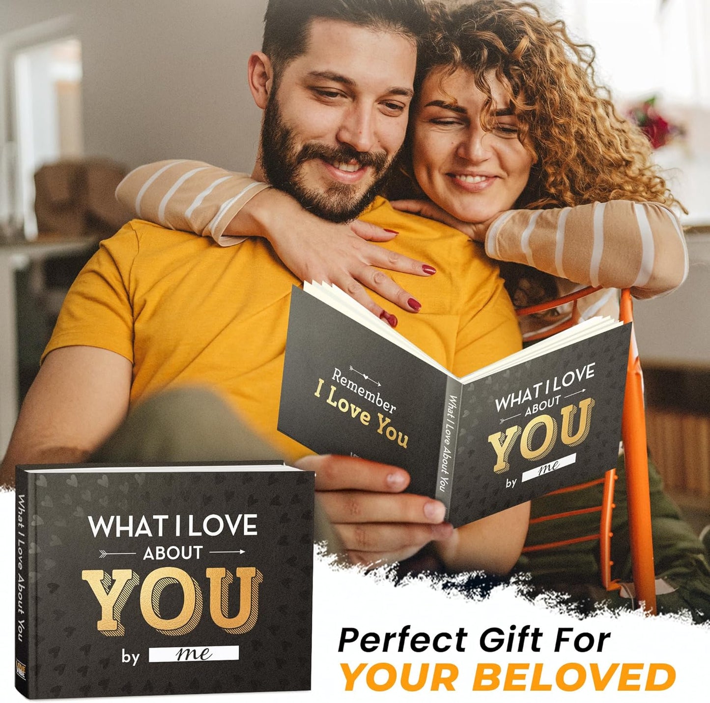 What I Love about You Book - Fill-in-the-Blank Book for Men, Boyfriend, Women, Girlfriend, Husband, Wife, Him, Her - Couples Gifts for Anniversary, Christmas & More - Stocking Stuffer for Men, Women