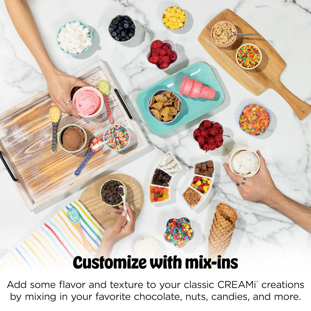 Ninja CREAMi Scoop & Swirl Ice Cream and Soft Serve Maker, Sorbet, Milkshake, Frozen Yogurt, Low Calories Program & More, 13-in-1, Soft Serve Handle & (2) CREAMi 2-in-1 16oz Pints, NC701