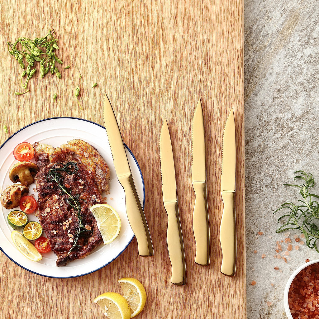 McCook® Knife Sets, German Stainless Steel Kitchen Knife Block Sets with Built-in Sharpener