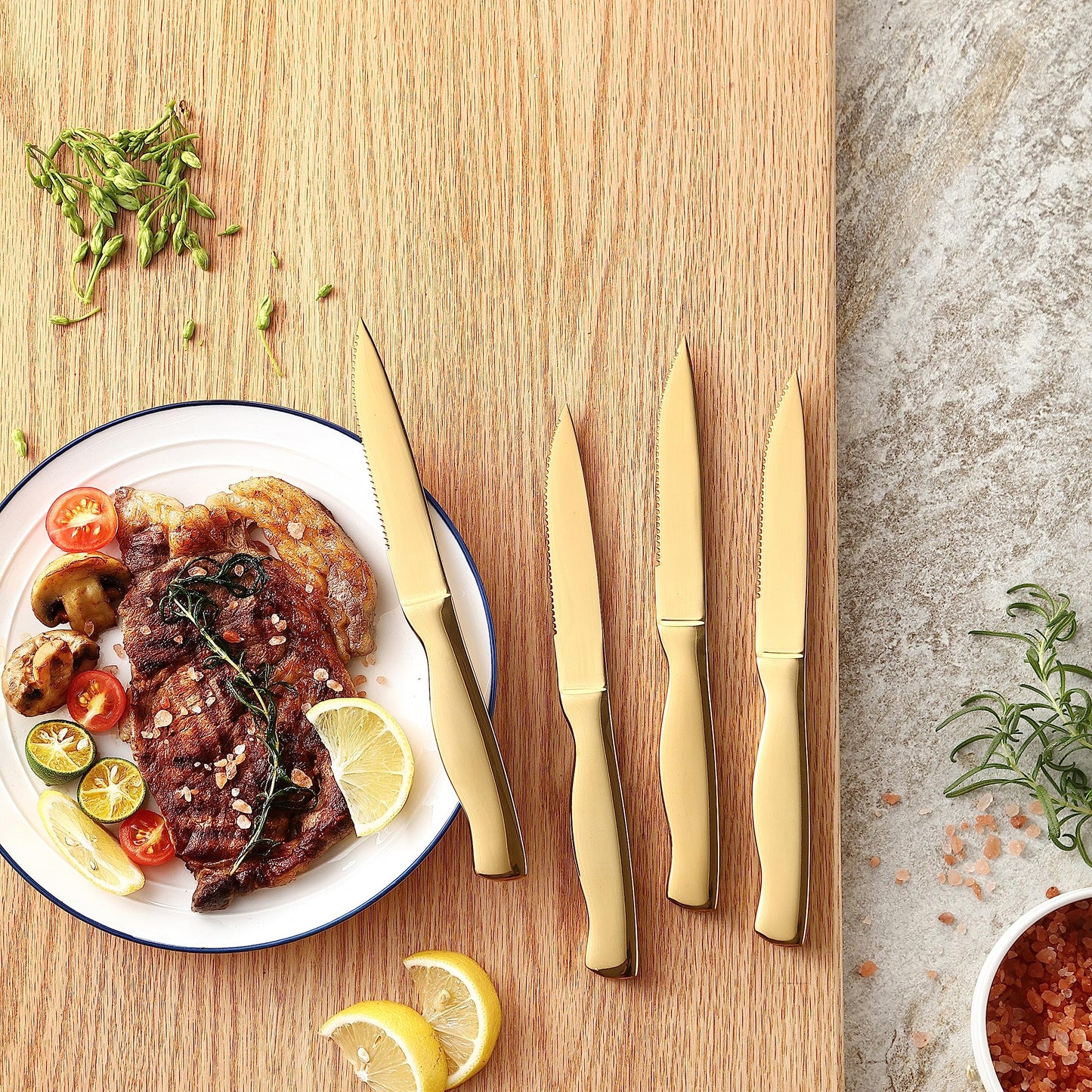 McCook® Knife Sets, German Stainless Steel Kitchen Knife Block Sets with Built-in Sharpener