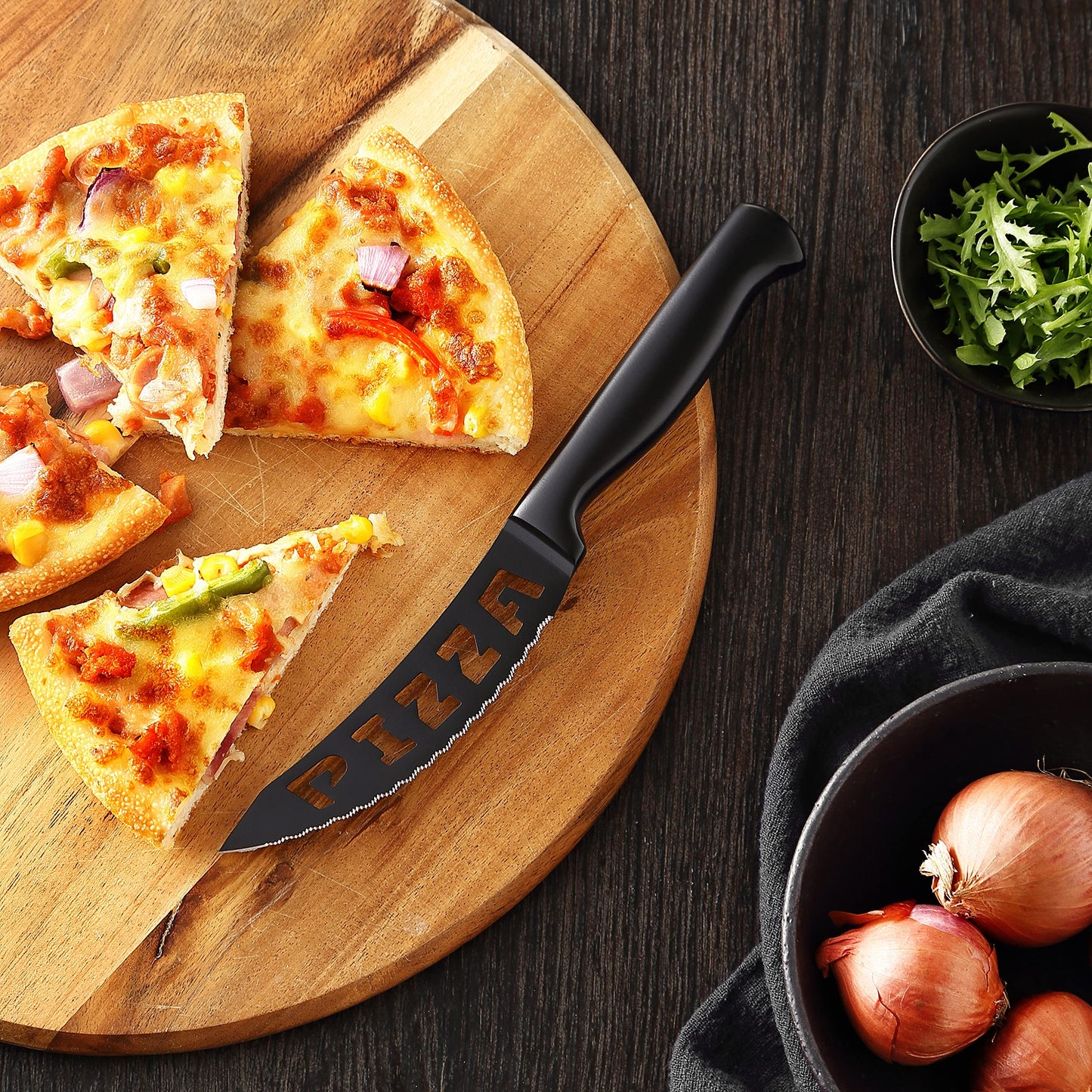 McCook® Knife Sets, German Stainless Steel Kitchen Knife Block Sets with Built-in Sharpener