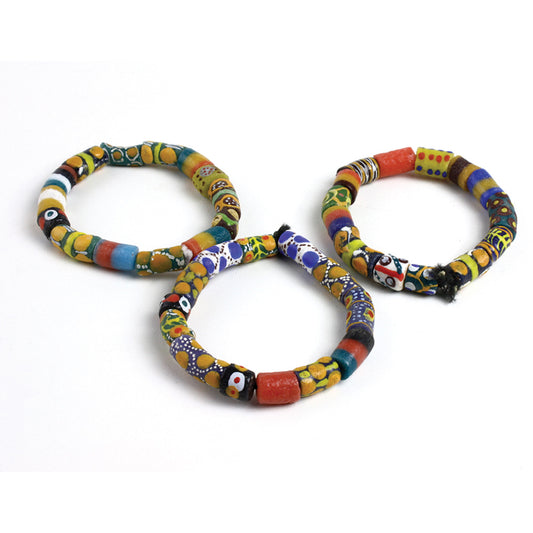 3 Ghana Trade Bead Bracelet