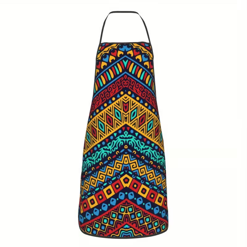 African Ankara Unisex Adjustable Bib Apron for Adults 16