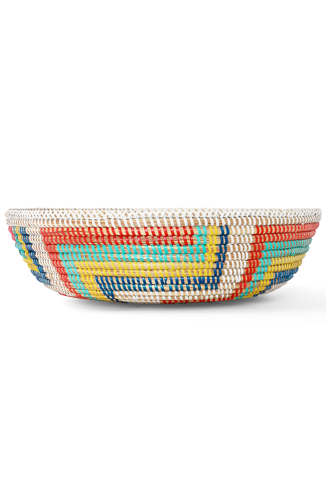 Colorful Zig Zag Tabletop Storage Basket Bowl