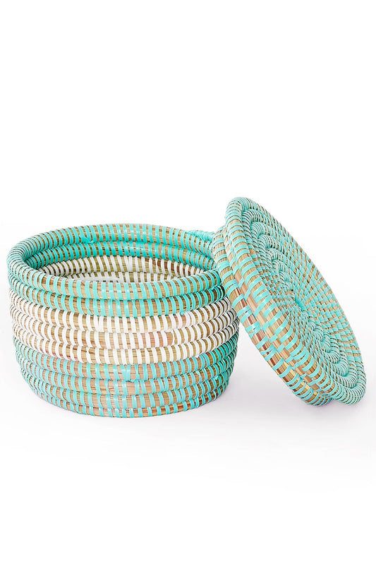 Little Blue Macaron Basket
